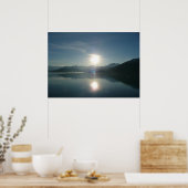 Zonsopgang boven College Fjord Alaska Fotografie Poster (Keuken)