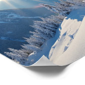 Zonsopgang boven de bergen van Amerika Poster (Hoek)