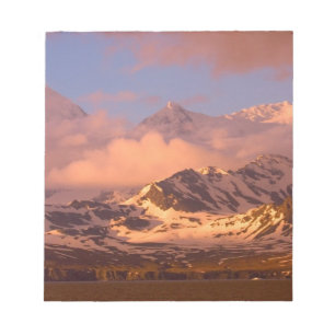 Zonsopgang boven de bergketens in het zuiden notitieblok
