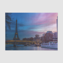 Zonsopgang boven de Eiffeltoren - Parijs, Frankrij