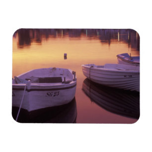 Zonsopgang boven de haven van Stari Grad met visse Magneet