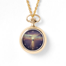Zonsopgang boven de Ocean Gold Ketting Watch