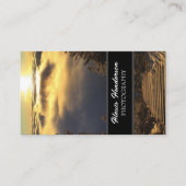 Zonsopgang boven de witte wolken visitekaartje (Voorkant)