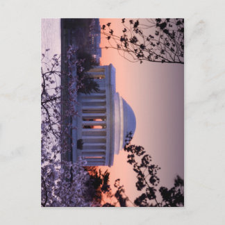 Zonsopgang boven het Jefferson Memorial in DC Briefkaart
