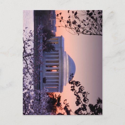 Zonsopgang boven het Jefferson Memorial in DC Briefkaart (Voorkant)