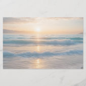 Zonsopgang boven het strand briefpapier (Voorkant)