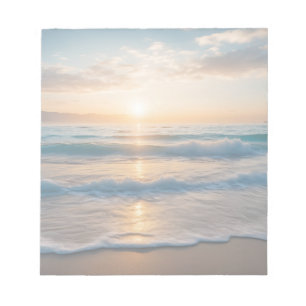 Zonsopgang boven het strand notitieblok