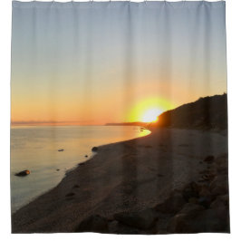 Zonsopgang boven Long Island Sound Douchegordijn