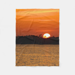 Zonsopgang boven Perdido Bay Fleece Deken