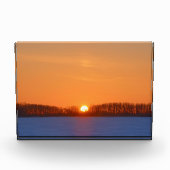 Zonsopgang boven Prairie | Manitoba, Canada Fotoblokken (Voorkant)