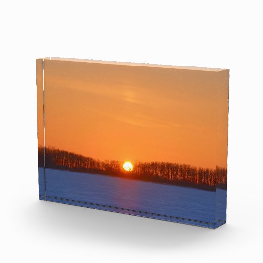 Zonsopgang boven Prairie | Manitoba, Canada Fotoblokken (Rechts)