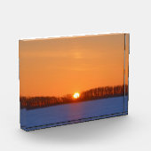 Zonsopgang boven Prairie | Manitoba, Canada Fotoblokken (Links)