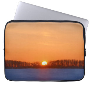 Zonsopgang boven Prairie   Manitoba, Canada Laptop Sleeve