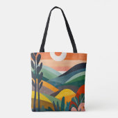 Zonsopgang boven Rolling Hills Tote Bag (Achterkant)