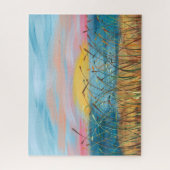 Zonsopgang boven waterpuzzel legpuzzel (Verticaal)