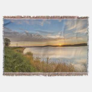 Zonsopgang boven wetlands bij Arrowwood National Deken