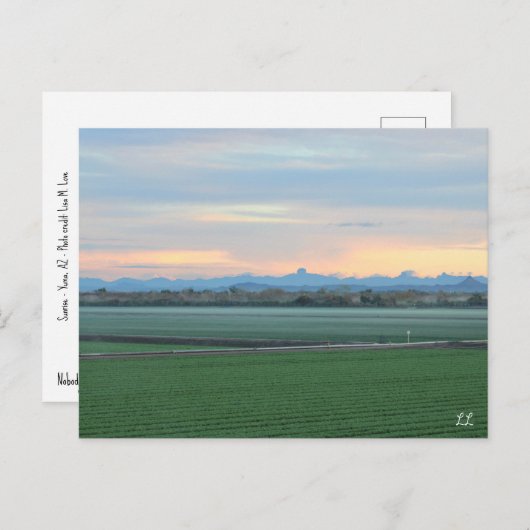 zonsopgang briefkaart (Voorkant / Achterkant)