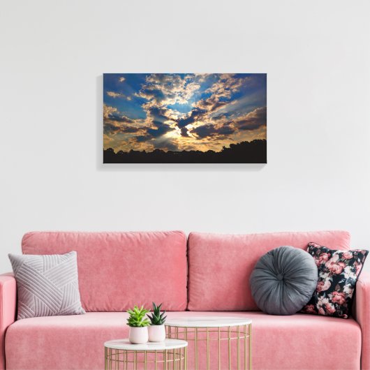 zonsopgang canvas afdruk (Insitu (Woonkamer))