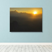 Zonsopgang Canvasprint met spanfunctie Canvas Afdruk (Insitu (Houten vloer))