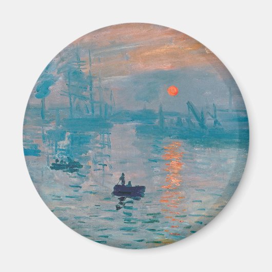Zonsopgang Claude Monet Impressie Magneet (Voorkant)