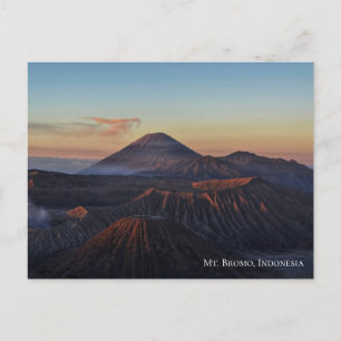 Zonsopgang Dageraad op Mount Bromo Indonesia Trave Briefkaart