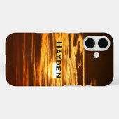 Zonsopgang door wolken gepersonaliseerd Case-Mate iPhone case (Achterkant (horizontaal))