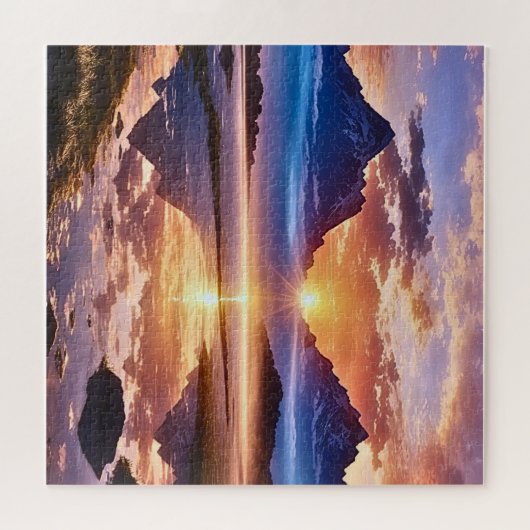 Zonsopgang Een nieuwe begindag Legpuzzel (Horizontaal)