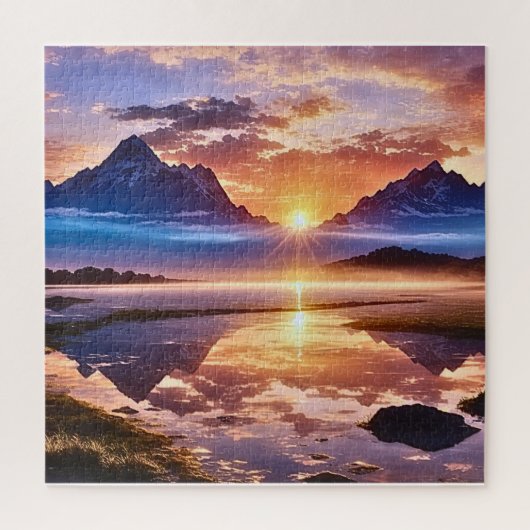Zonsopgang Een nieuwe begindag Legpuzzel (Verticaal)