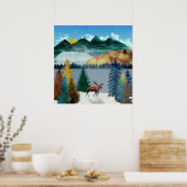 Zonsopgang Eland Poster (Keuken)