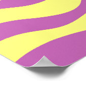 Zonsopgang en golven abstracte kunst poster (Hoek)