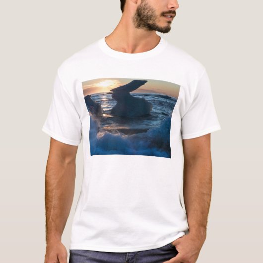 Zonsopgang en ijsbergformaties t-shirt (Voorkant)