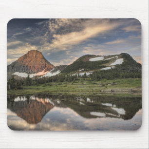 Zonsopgang en reflectie, Glacier National Park, Muismat