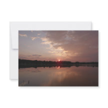 Zonsopgang en wolken, Perspectief Notitiekaart