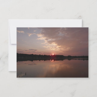 Zonsopgang en wolken, Perspectief Notitiekaart Notitiekaartje
