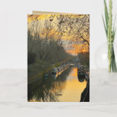 Zonsopgang en zonsondergang in Londen  Kaart (Achterkant)