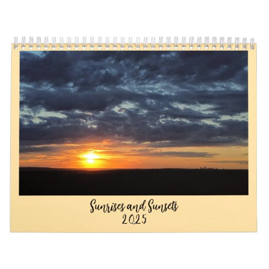 Zonsopgang en Zonsondergangen 2025 Kalender (Hoes)
