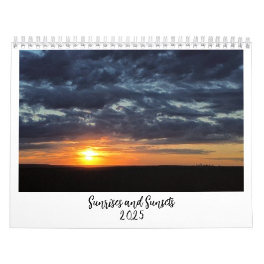 Zonsopgang en Zonsondergangen 2025 Kalender (Hoes)