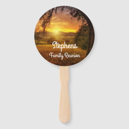 Zonsopgang Familie Reünie Handwaaier (Achterkant)