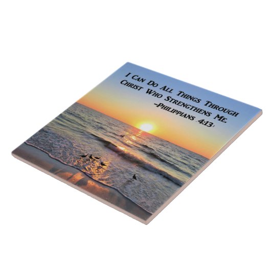 ZONSOPGANG FILIPPENZEN 4:13 ZONSOPGANG KERAMISCHE  TEGELTJE (Zijkant)