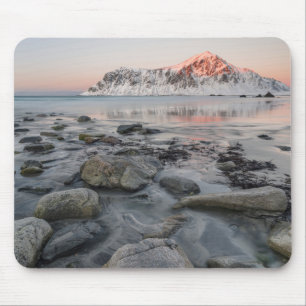 Zonsopgang Flakstad en Skagsanden Beach Muismat