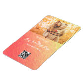 Zonsopgang-Foto sparen de datum bruiloft- Magneet (Linkerzijde)