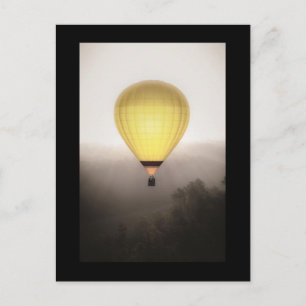 Zonsopgang Heet Lucht Ballonrit Ansichtkaart Briefkaart