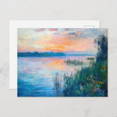 Zonsopgang Herfst Rivier Reflecties Feestdagenkaart (Voorkant / Achterkant)