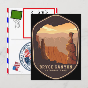 Zonsopgang in Bryce Canyon National Park Feestdagenkaart