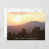 Zonsopgang in de Great Smoky Mountains, briefkaart (Voorkant / Achterkant)