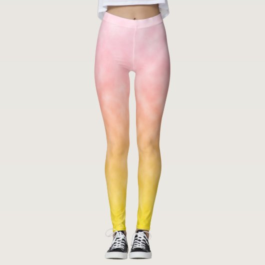 Zonsopgang in de Hemel van Suikerspinnen Leggings (Voorkant)