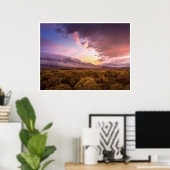 Zonsopgang in de Owens-vallei Poster (Thuiskantoor)