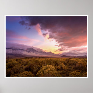 Zonsopgang in de Owens-vallei Poster