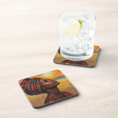 Zonsopgang in de Serengeti Bier Onderzetter (Rechterzijde)