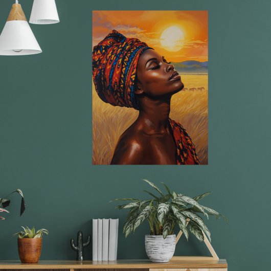 Zonsopgang in de Serengeti Poster (Woonkamer 1)